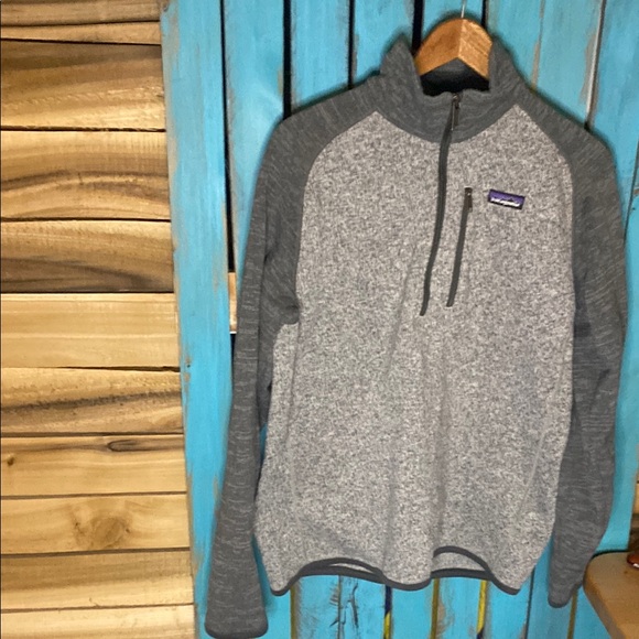 Patagonia Other - Patagonia Two tone gray heather Quarter-Zip Pullover better sweater size large